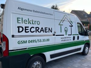 Elektro Decraen Auto zijaanzicht